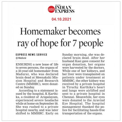 Homemaker becomes ray of hope for 7 people